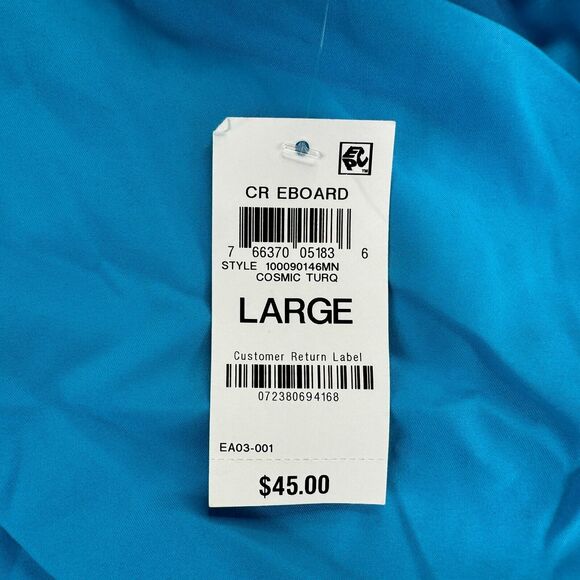 Club Room Mens Solid Quick Dry 9" E-Board Shorts Blue L - Picture 2 of 5